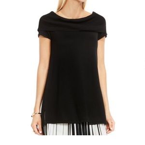Vince Camuto off the shoulder black sweater